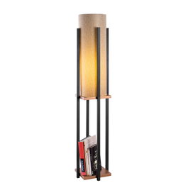 Opviq Lámpara de pie 7128 Negro y Cobre